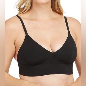 Cotton Control Bralette Spanx very black